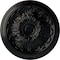 Ekena Millwork Damon Ceiling Medallion (Fits Canopies up to 3 3/8"), Hand-Painted Jet Black, 20"OD x 1 1/2"P CM20DABLF - alternate 1